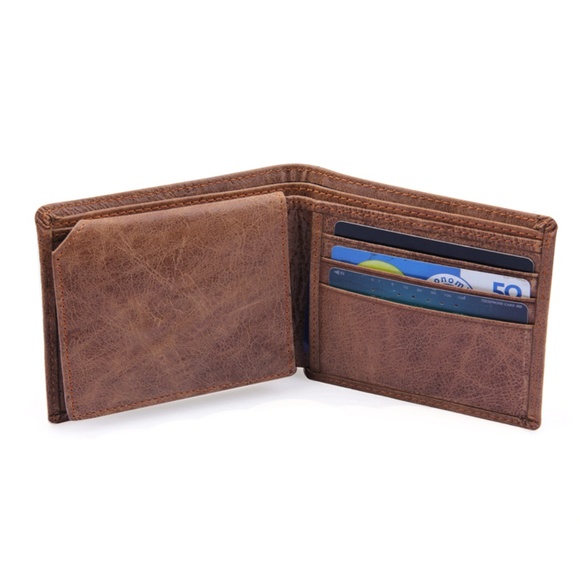 Mens RFID Protection Trifold WALLET - Picture 5 of 7